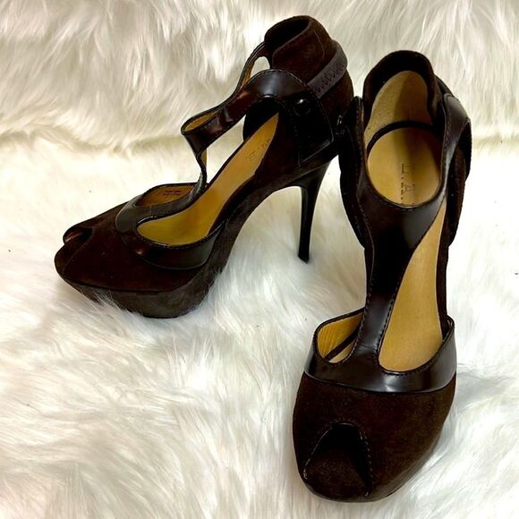 L.A.M.B. Tailynn T-Strap Stilettos Heels A9 - Picture 4 of 14